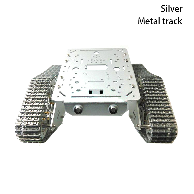 Tracked Robot Chassis - Plastik veya metal paletlere sahip, metal