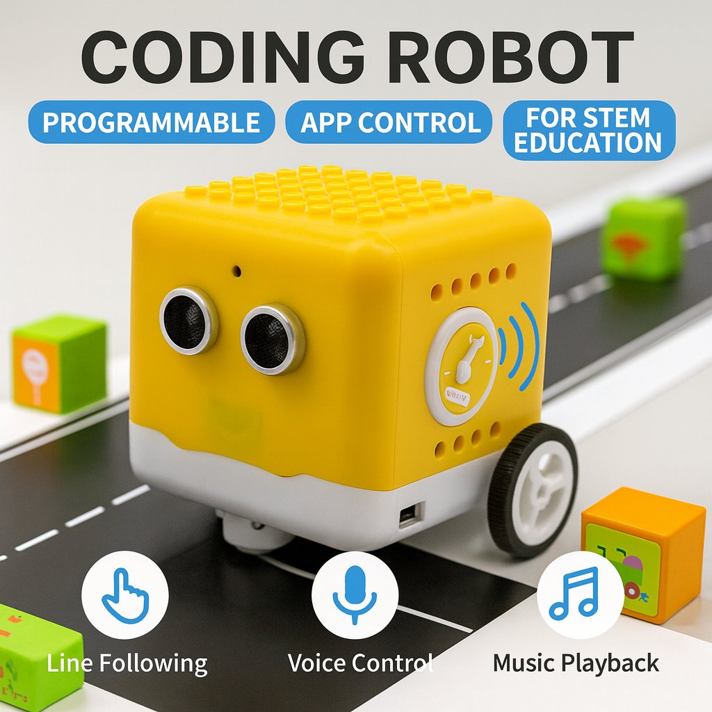 Microbit Robot - Kidsbits Programlanabilir Robot Kiti Kodlama Robotu