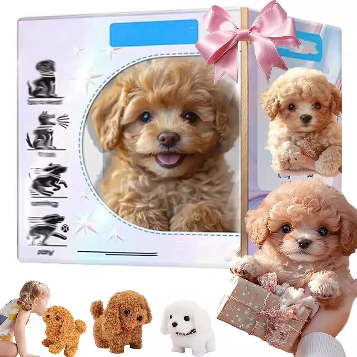 Line Follower Robot - 2026 Yeni Sevimli Peluş Robot Köpek