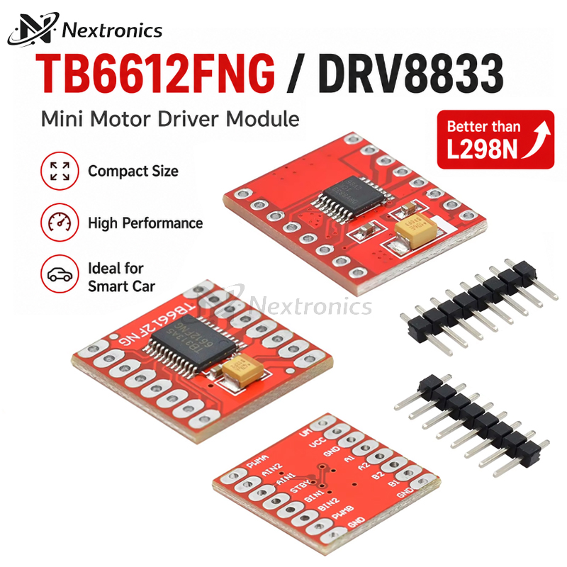 Microbit Robot - 1/3/5/10 adet TB6612FNG DRV8833 çift motor