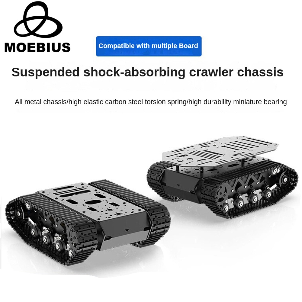 Tracked Robot Chassis - Arduino için süspansiyon Robot kodlama motoru