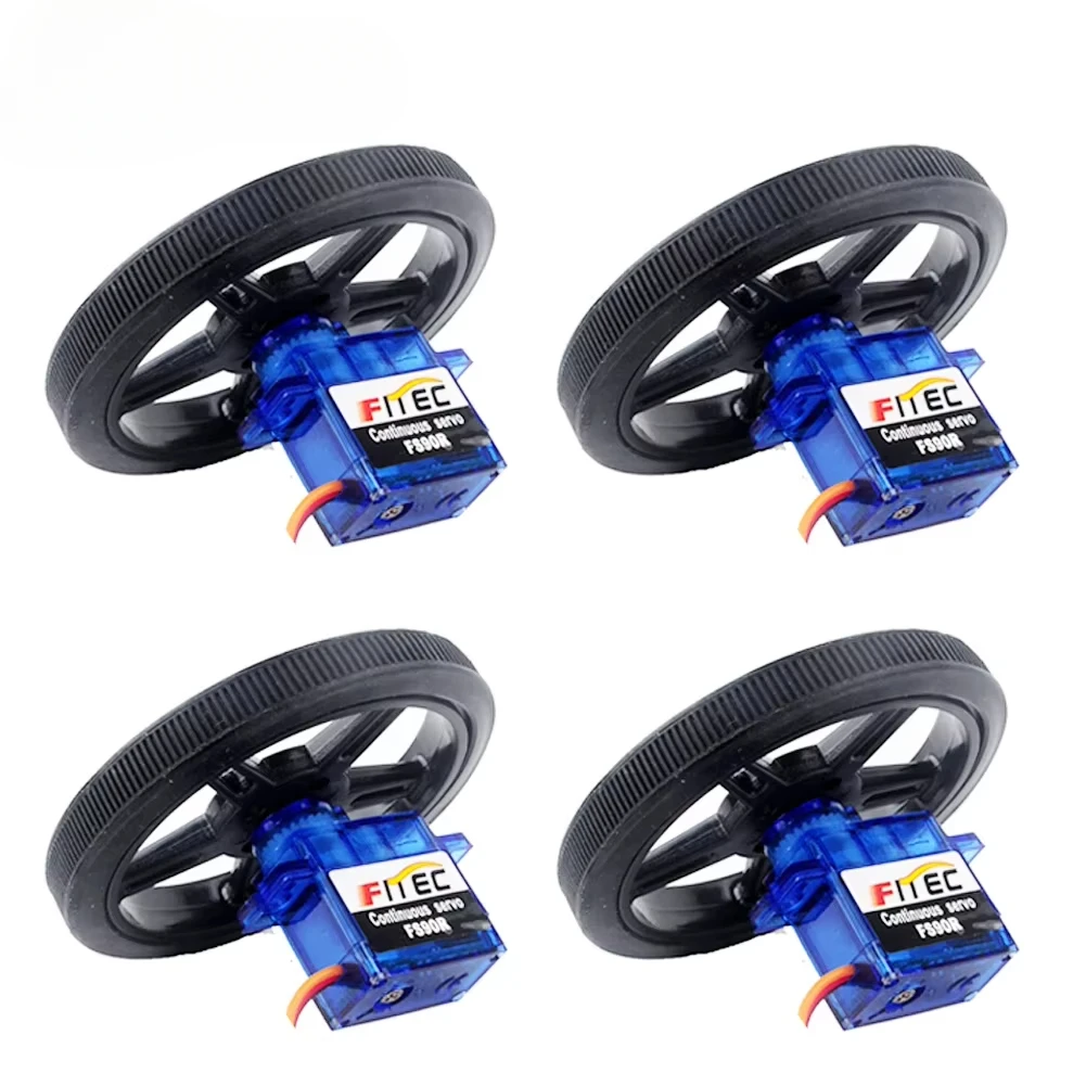 Micro Servo - 4 adet Feetech FS90R servo motor,