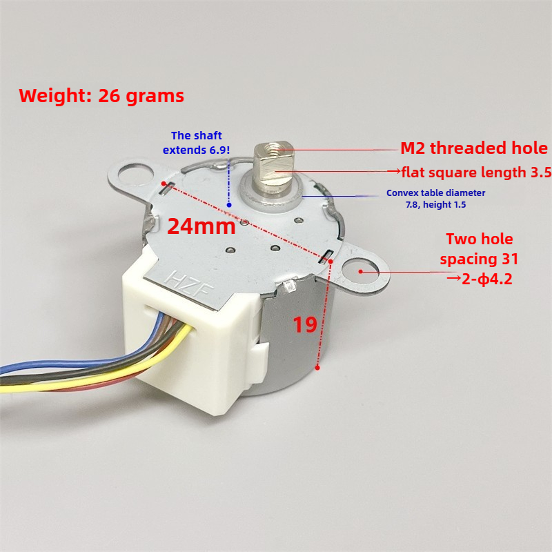24BYJ48 DC 5 V Step Motor Çift - Geared Motor incelemesi ve fiyatı