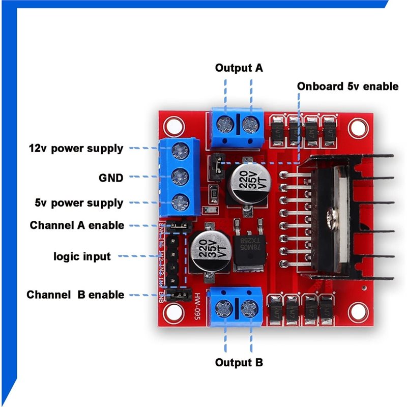 AEE7-4 Adet L298N Motor Sürücü - Motor Driver L298N incelemesi ve fiyatı