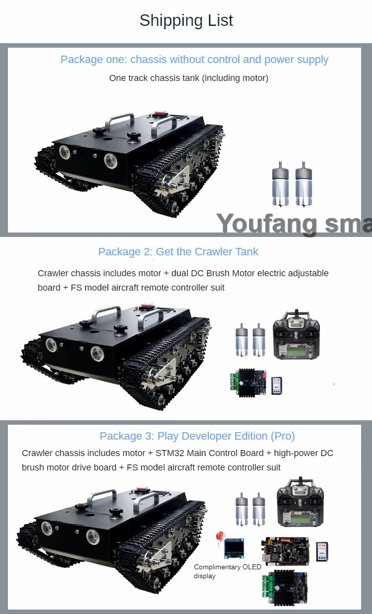 30 kg Yük RC Tank Şasi Metal P - Tracked Robot Chassis incelemesi ve fiyatı