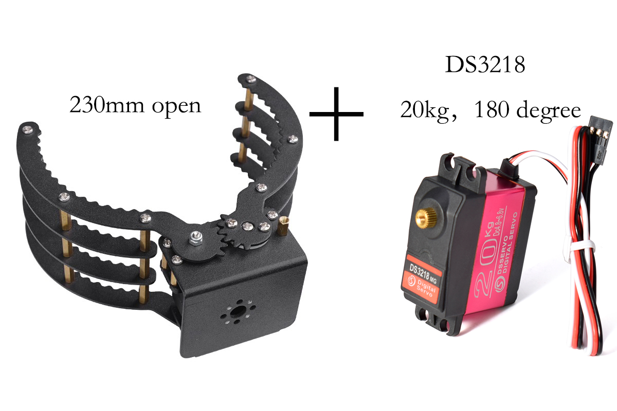 230 mm Açıklığa Sahip, MG996 D - Robot Gripper Claw incelemesi ve fiyatı